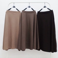 Rok Kerja Scuba Bawahan Rok Hitam Line A/Rok Kerja Line A Scuba Premium Flare Skirt Wanita Dewasa