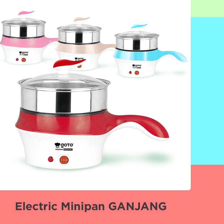 ➹ Goto Ganjang Panci Listrik Elektrik Fry Pan Serbaguna Portable ✦