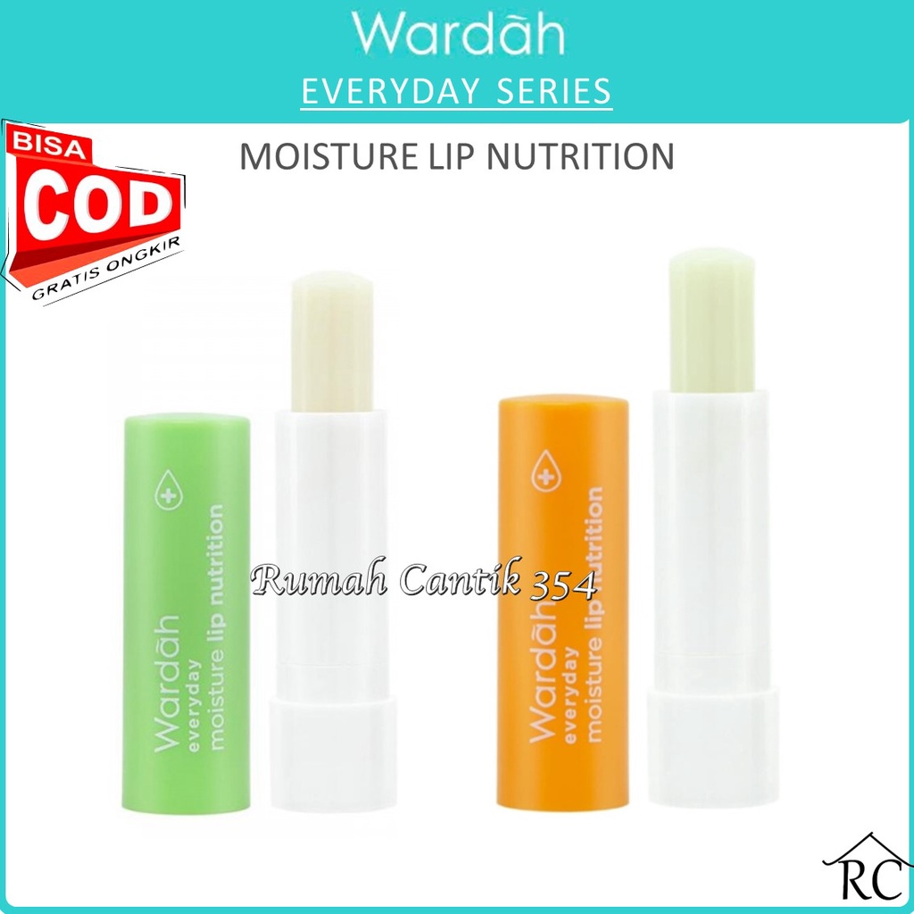 RUMAH CANTIK Wardah Everyday Moisture Lip Nutrition  - Bibir Lembap Hingga 12 Jam - COD RUMAHCANTIK354