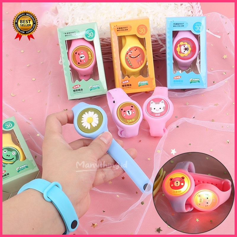 GELANG Anti Nyamuk BAYI / ANAK Gambar Lucu Kartun Untuk Baby dan Anak / JAM anti nyamuk anak