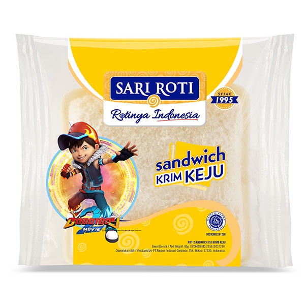 

SARI ROTI SANDWICH KRIM KEJU