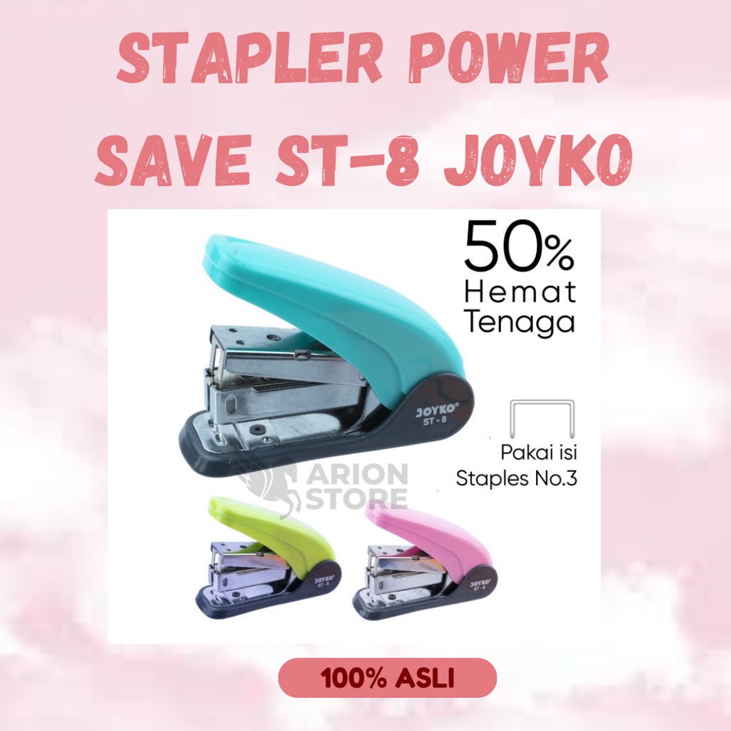 

[ARION STORE] Stapler ST-8 Power Save Joyko / Stapler Joyko [PCS]