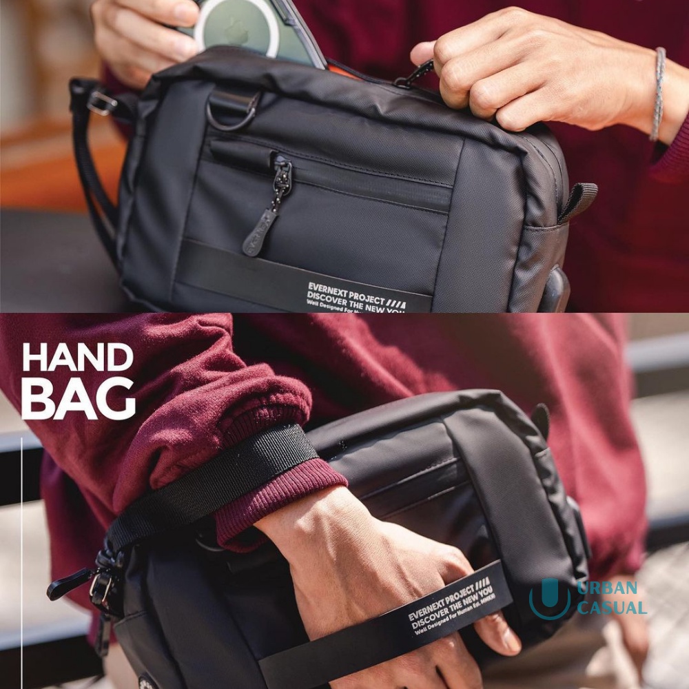 Sling Pouch Bag Tas Bahu Tangan 2in1 Multifungsu Waterproof Branded Trendi Kekinian Casual Distro Premium Ciko