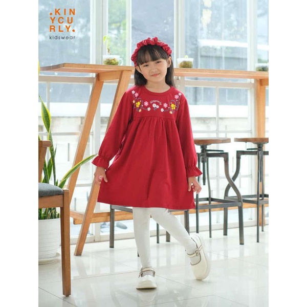 Tunik Anak Asha Long Kinycurly Original Kaos Super Premium