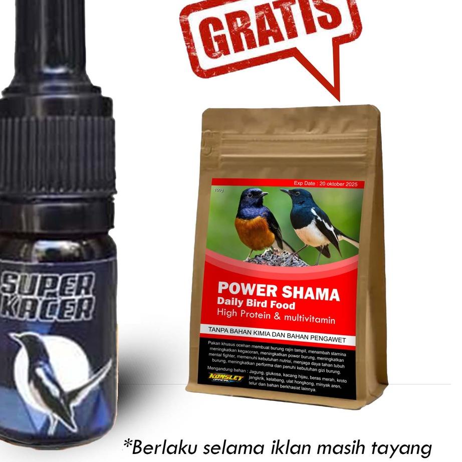 HARGA GROSIR SUPER KACER VITAMIN PENGGACOR KHUSUS BURUNG KACER gas 