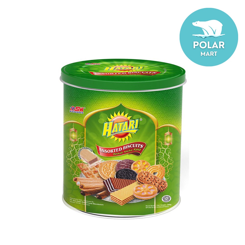 Hatari Assorted Biscuit Crackers Kaleng 350 Gram