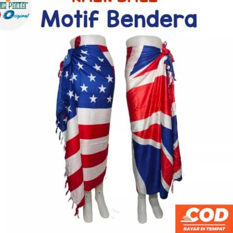 Termurah dan terbaik Kain Bali / Kain Pantai / Selendang Bali / Selimut Tipis / Motif Bendera Amerik