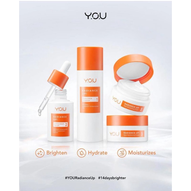 YOU Radiance up sepaket lengkap Stater kit 3 steap mini size