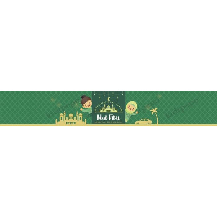 

Paperbelt / Sleeve Idul Fitri Horizontal Kartun - Isi 25 Lembar 021