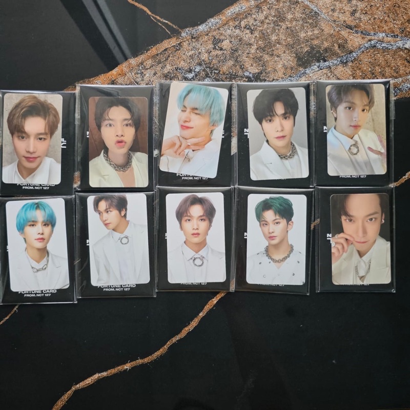 nct 127 - the link fortune scratch photocard pc official ; selfie ; concept (taeyong taeil yuta john