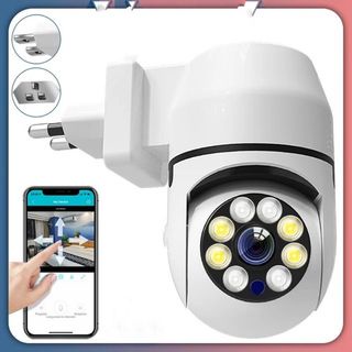 IP Camera colokan listrik ptz v380 indoor cctv wifi 8MP