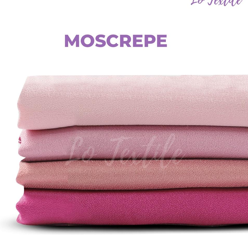 ⚡TOK SIAP 【COD Kain Moscrepe Premium Meteran 0.5 Meter - Kain Crepe Arahan Kulot Bahan Jatuh