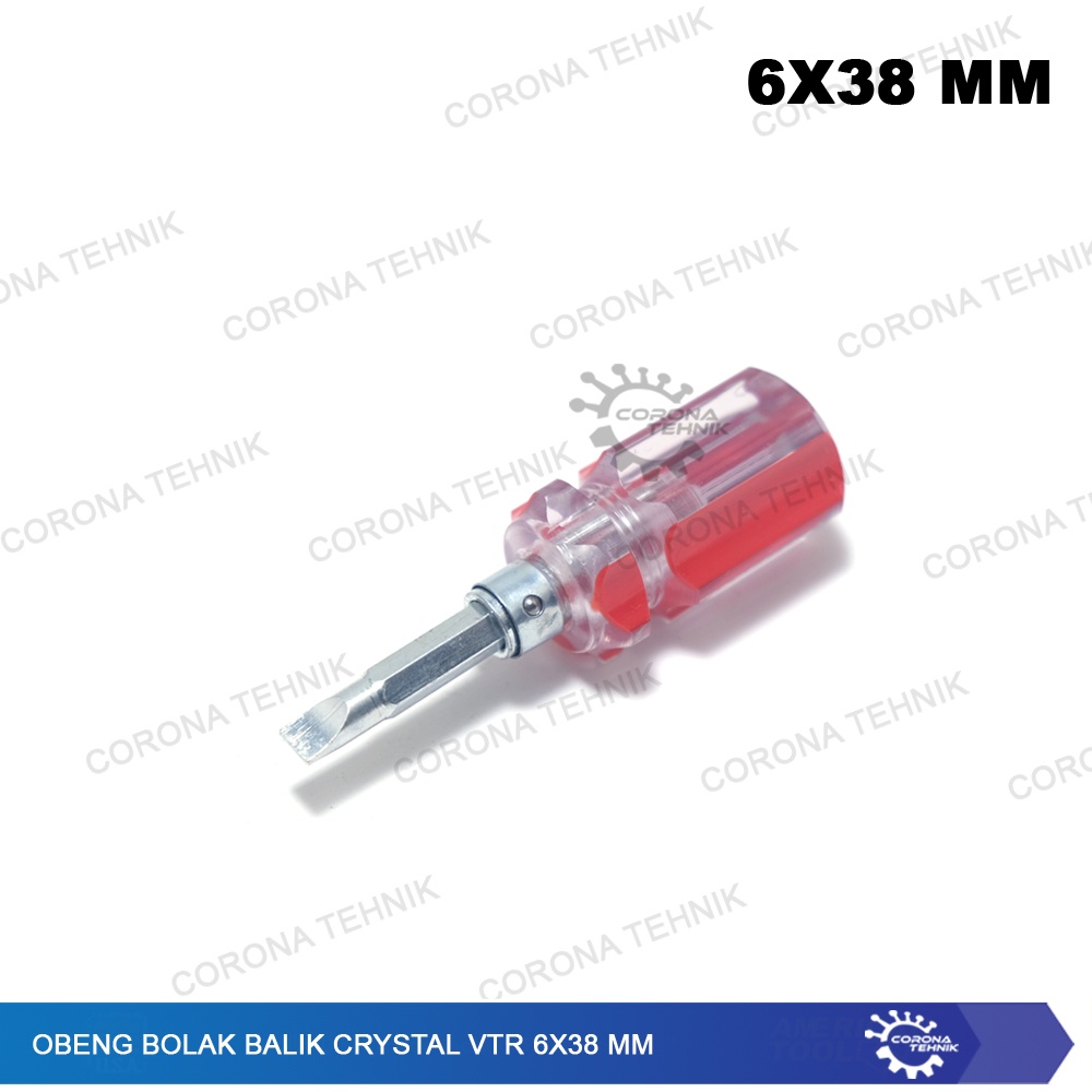 Crystal VTR 6x38 mm Obeng Bolak Balik