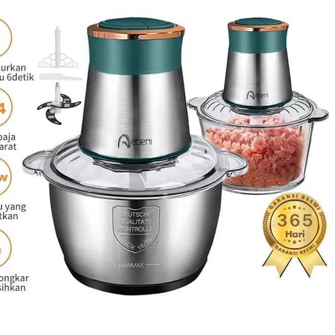 ➦ Abeni Penggiling Daging Serbaguna/Sepenuhnya otomatis Meat Grinder chopper 2L  blender Chopperdagi