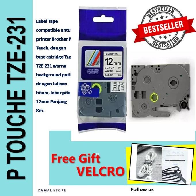 

TZE 231 P Touch tape label compatible BROTHER
