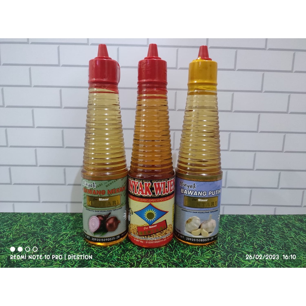 Trio Minyak : Minyak Wijen + Minyak Bawang Merah + Minyak Bawang Putih 150mL