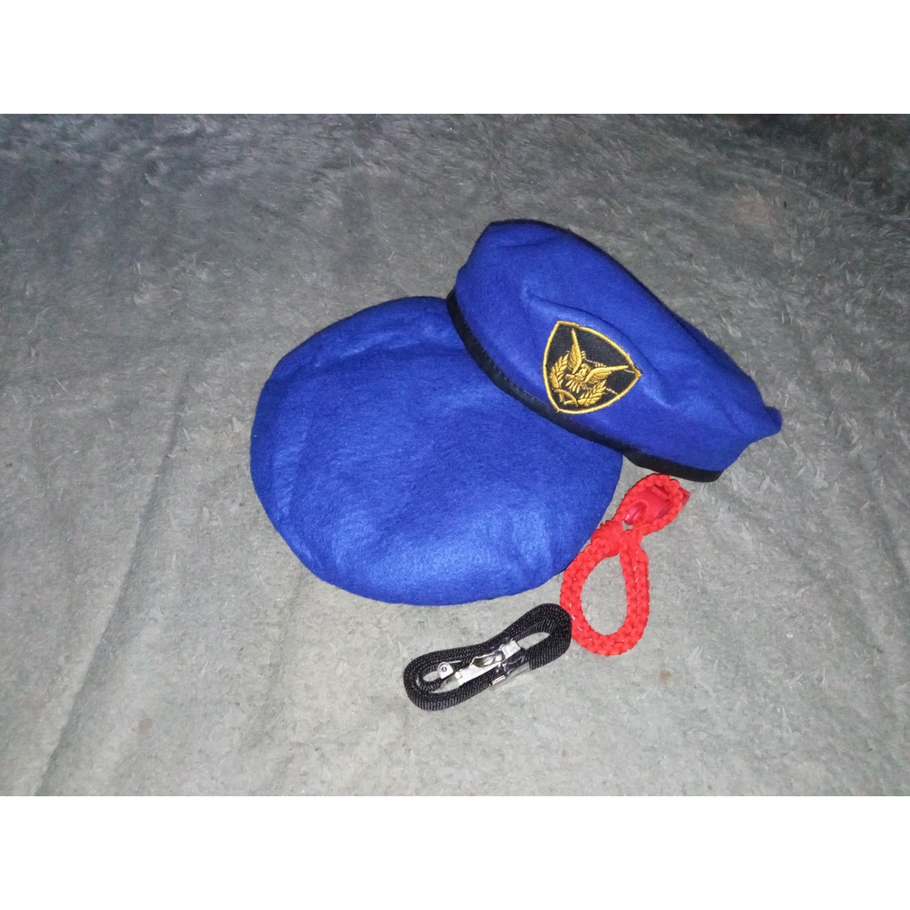 TERMURAH Topi Baret dan Aksesoris TNI AU anak laki-laki / Topi Baret dan Set Aksesoris TNI AU anak P
