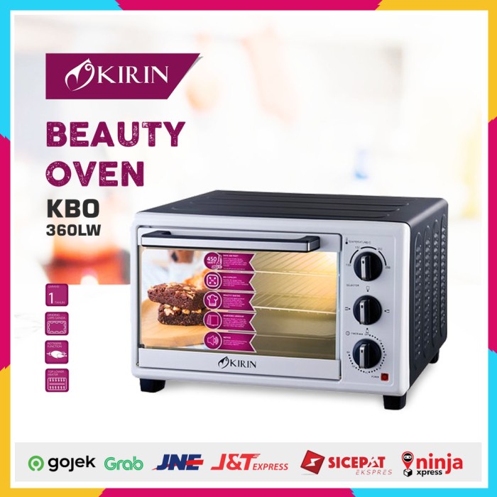 Oven Oven Listrik Kirin 36 Liter Low Watt + Lampu Kbo-360Lw