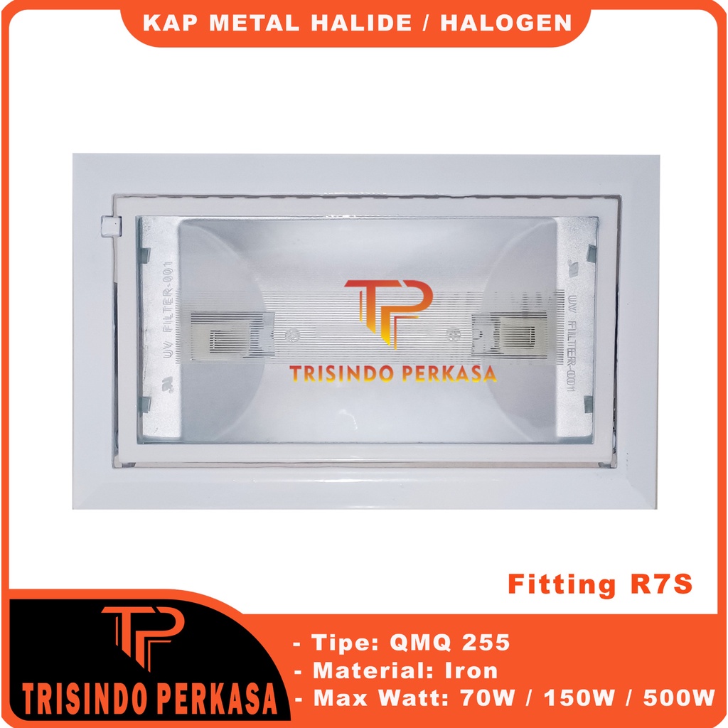 Kap Metal Halide Hilight High Light QMQ 255 70W / 150W R7S Kap sorot Halogen / Lampu Sorot Halogen 500 Watt 500w