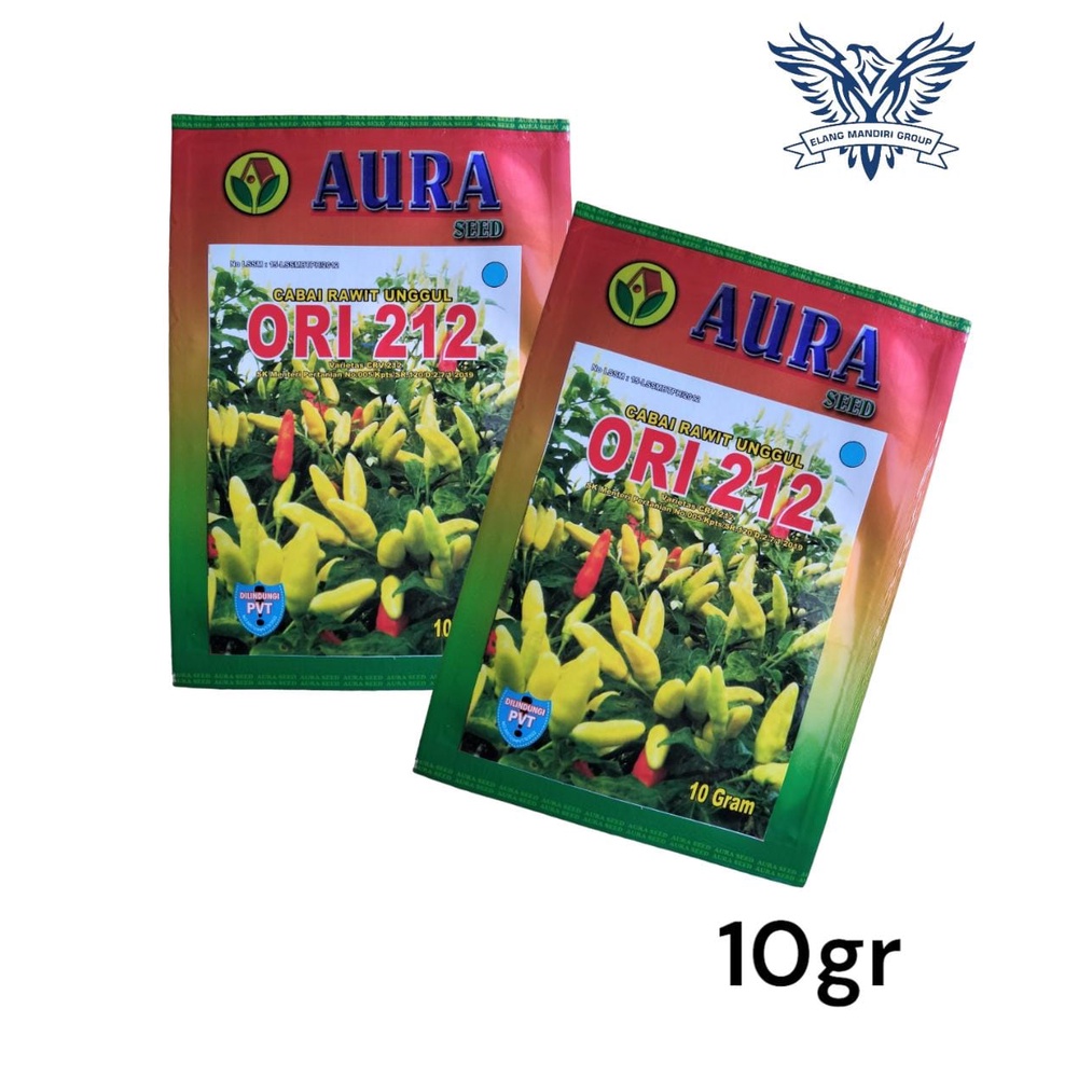 Original Benih Cabai Rawit ORI 212 10gr AURA SEED INDONESA