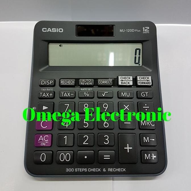 

Casio Desktop MJ-120D Plus - Kalkulator Meja Office Check Correct MJ