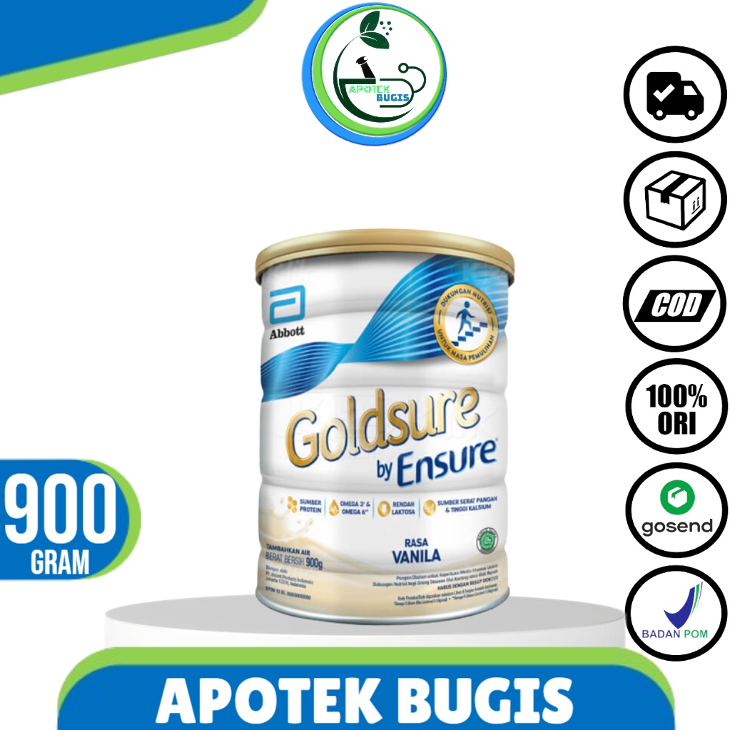 GOLDSURE BY ENSURE VANILA 900GR SUSU NUTRISI DEWASA