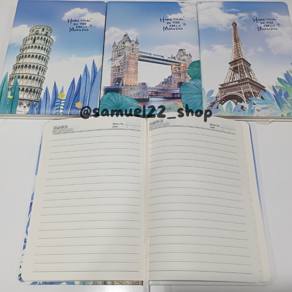 

Notebook / Buku Catatan Cover Kulit Hometown A5 Unisex