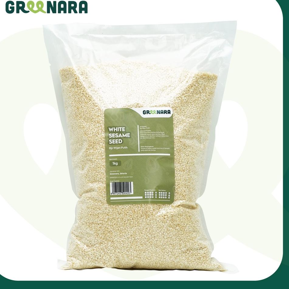

۞ white sesame seed 1kg / wijen putih 1kg ☑