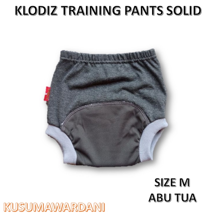 Klodiz XL-XXL | Toilet Training Pants Celana Latihan Pipis Anak - M, Abu Tua (Y6Q3) Import Pria Trai