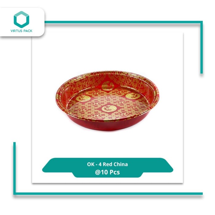 

Virtuspack / Mika Nampan / Platter Sushi OK-4 Red China /10 pcs