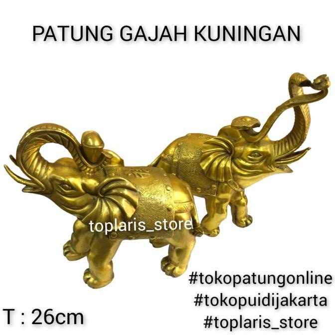 Patung Gajah Kuningan Jumbo Thailand 022