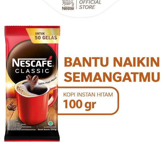 

ajk52 NESCAFE CLASSIC Kopi Instan Sachet Bag 100gr .,..,.,.,.