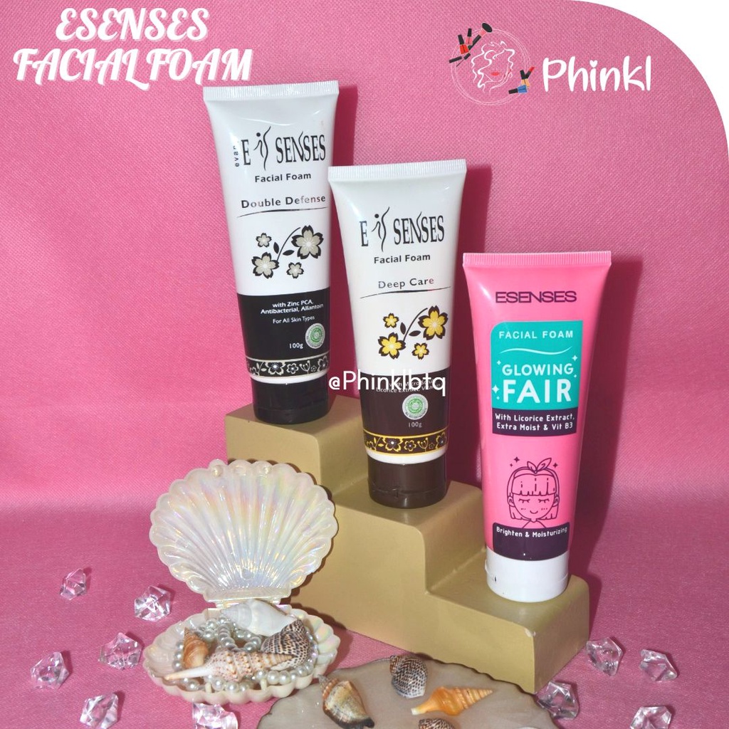 `ღ´ PHINKL `ღ´  [ESENSES] ESENSES facial wash foam cuci muka sabun glowing skincare