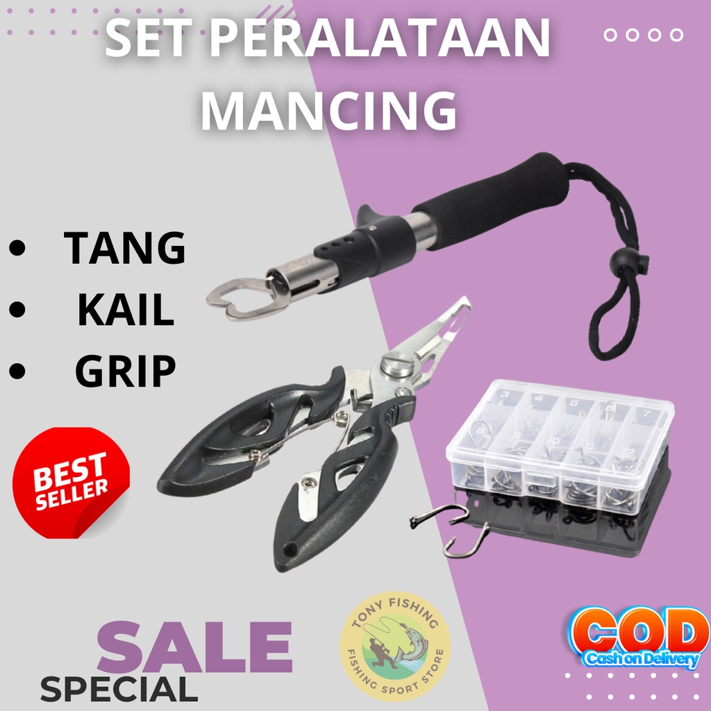 Perlengkapan Alat Pancing Tang Kail Pancing Fishing Hook Remover Stainless Steel Pengendalian ikan S