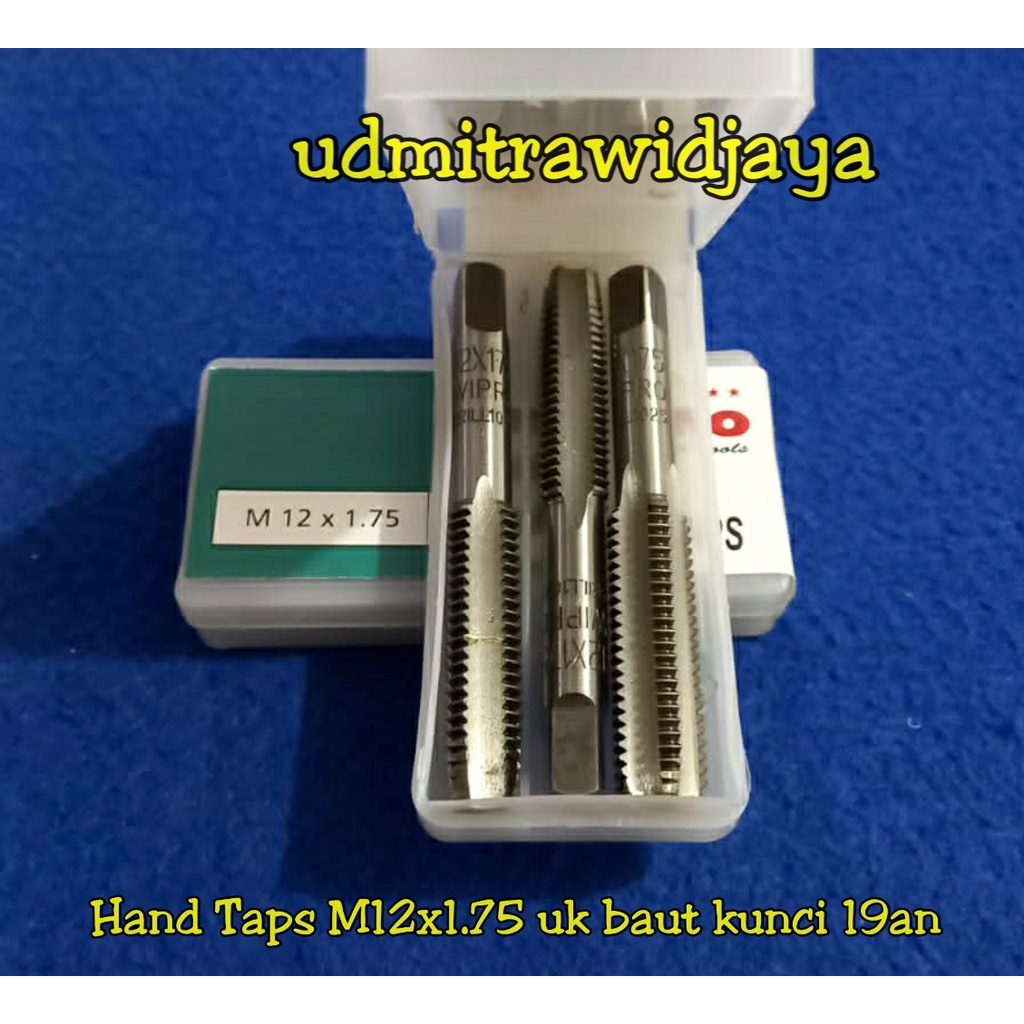 Hand Taps Handtab Handtap Handtaps Taps Handtap Wipro  alat pembuat ulir lubang baut ( Drat Halus ) m3 m4 m5 m6 m7 m8 m10 m12 m14 m16 m18 m20 m22 m24 m26 ALAT PEMBUAT DRAT HANDTAPS HAND TAPS TAPER PLUG BOTTOMING DRAT HALUS