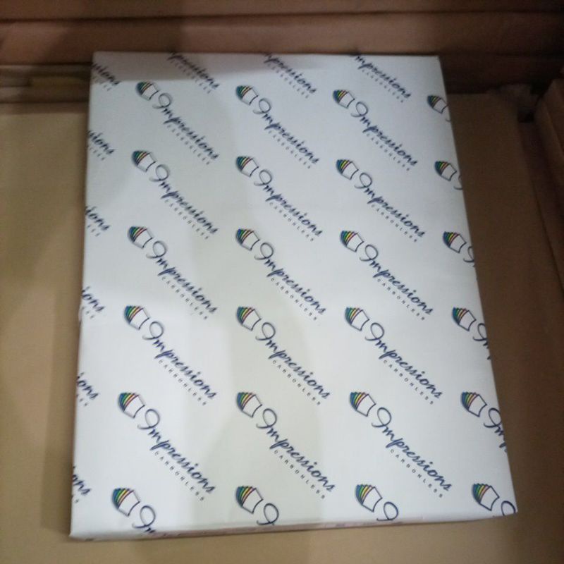 

Kertas nota(NCR) Impressions dobel folio(DF) Top white sheet 1rim
