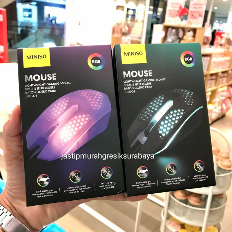 MOUSE MINISO LIGHTWEIGHT GAMING MOUSE WITH LIGHTS MINISO