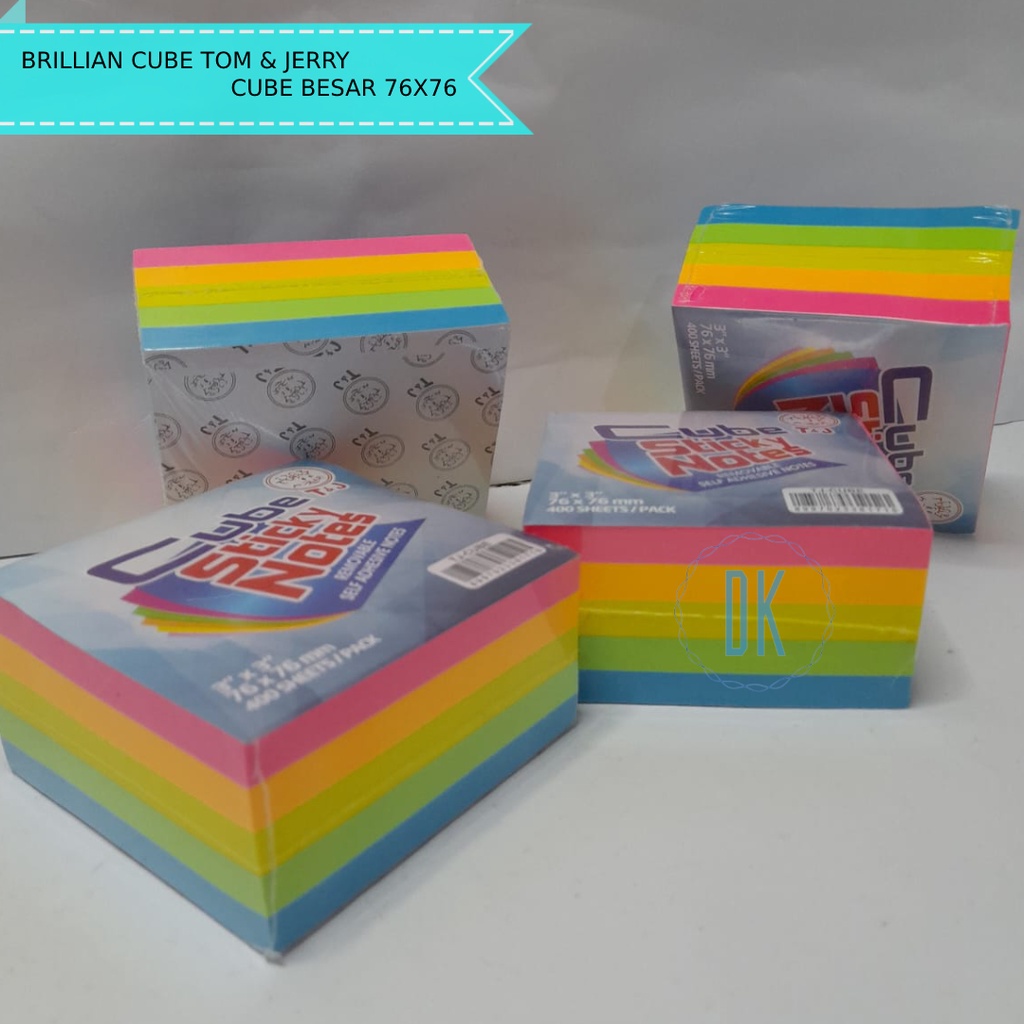 sticky notes / brilian cube T&J / sticky notes besar