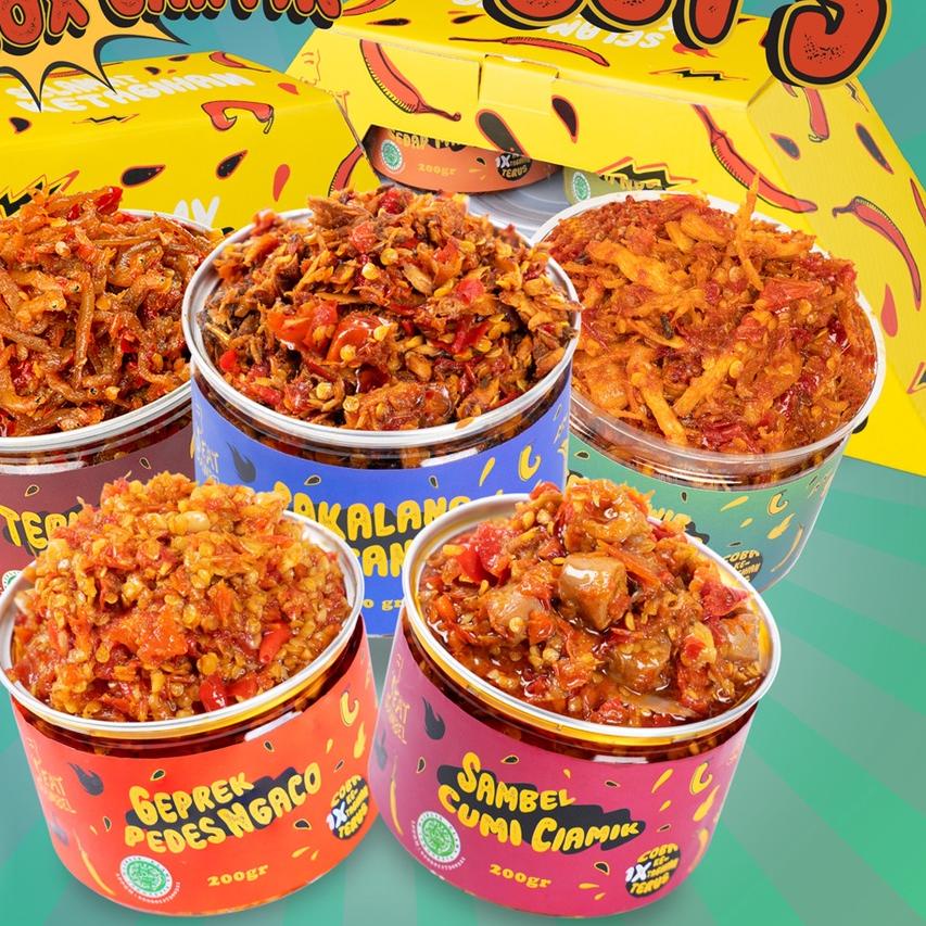 

✯ Eatsambel - Set Sambel Jagoan Kumplit 5 Varian Eatsambel! ☜