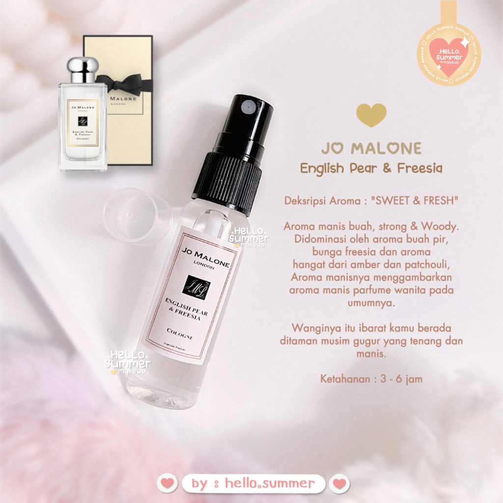 Inspired MINI Parfume Brand Spray Travel Size 25ml Tahan Lama Peachy Baby Black Opium