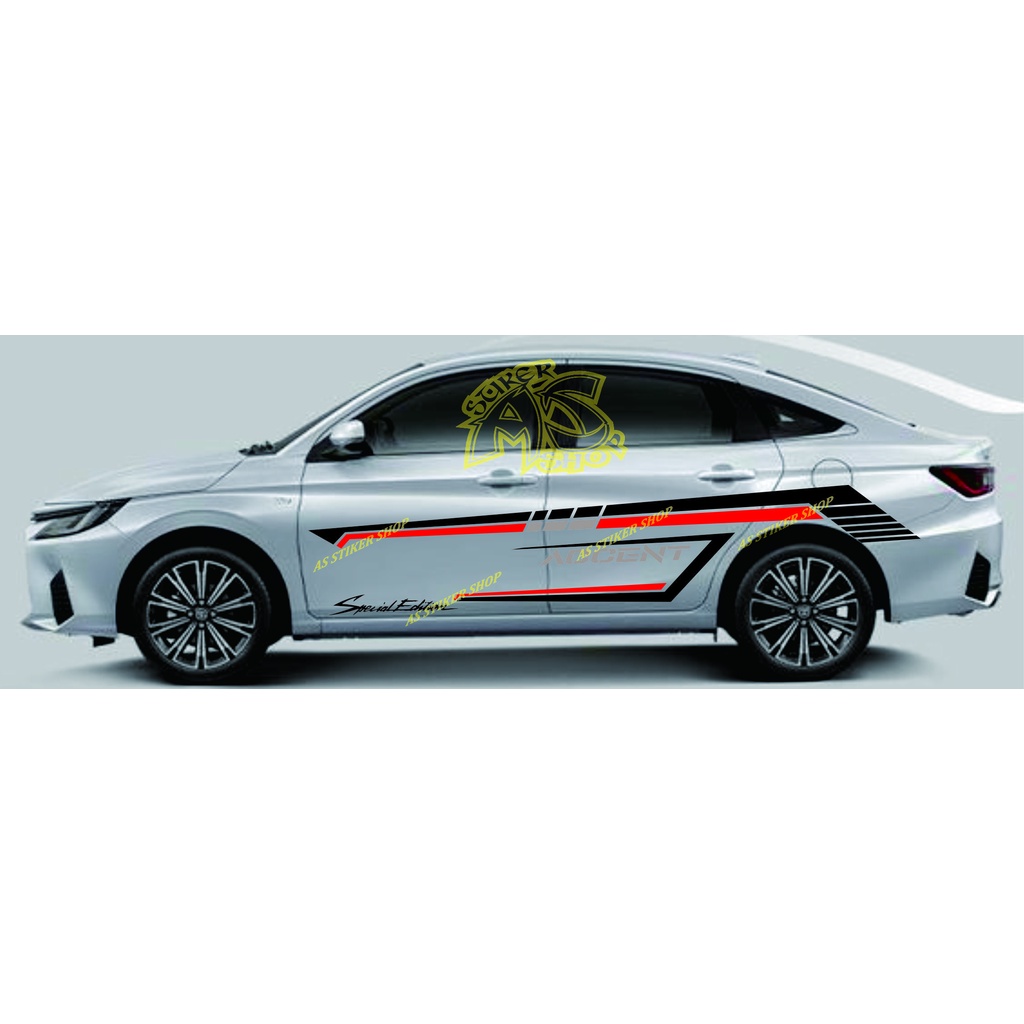 Promo stiker mobil sedan terbaru cutting stiker mobil sedan accent