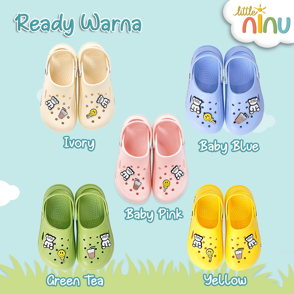LITTLE NINU Slipper Sandal Jelly Anak Karakter Lucu 0003