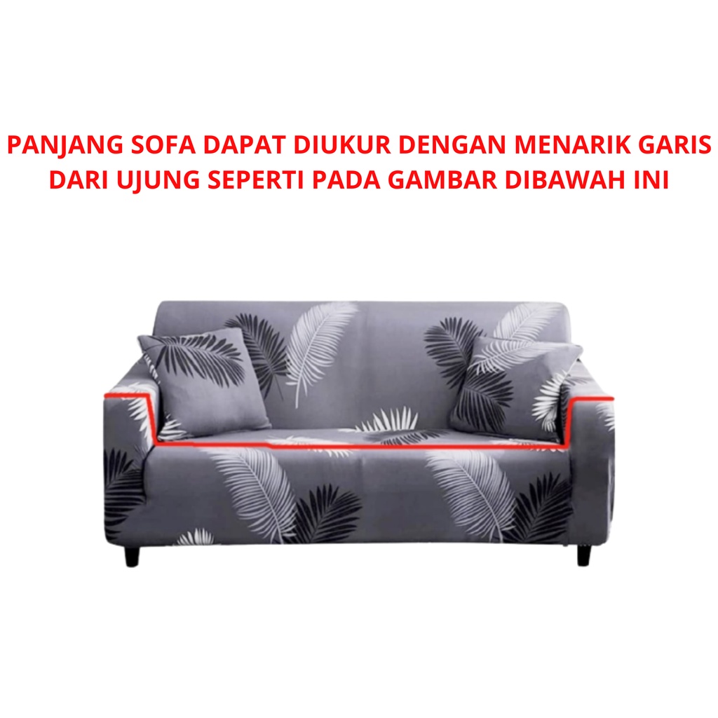 CS121B Sarung Sofa Cover Sofa 1 2 3 4 Seater Variatif Import