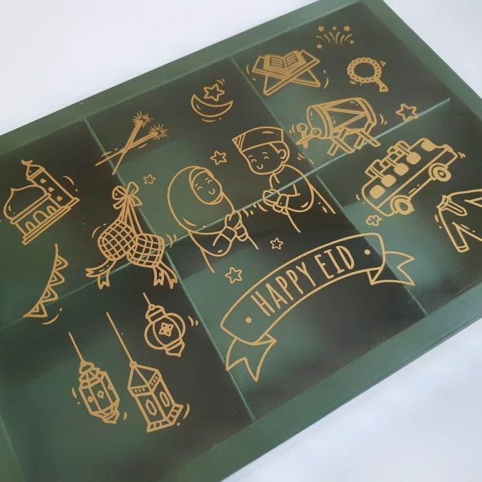 

Kotak / Box Kue Idul Fitri / Lebaran Sekat 6 Tutup Mika 087