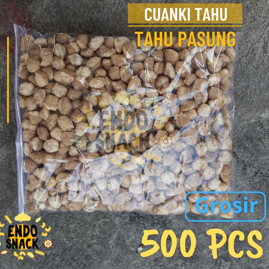 

✪BIG ⚡ALE✪ 500Pcs Tahu Cuanki Siomay Tahu Pelengkap Baso Aci, Seblak, dan Cuanki