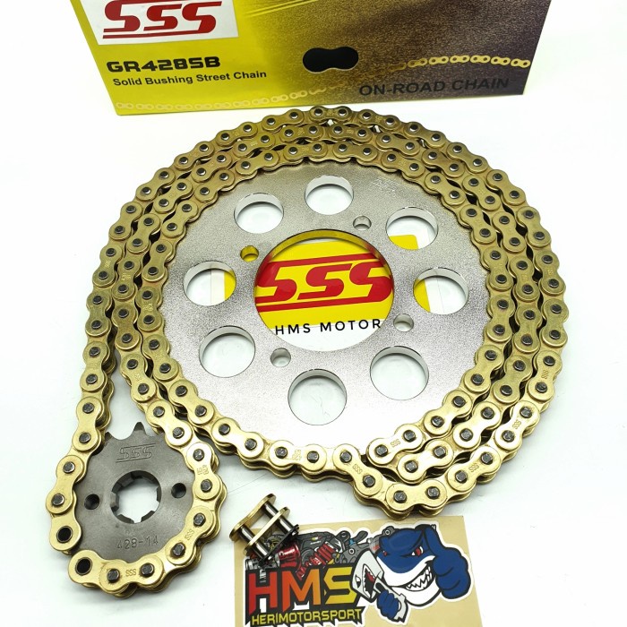 Gir Set Sss Rx King -Jupiter Z-Vega R New -Fizr Rantai Gold Sss 428 Sb Kode 130