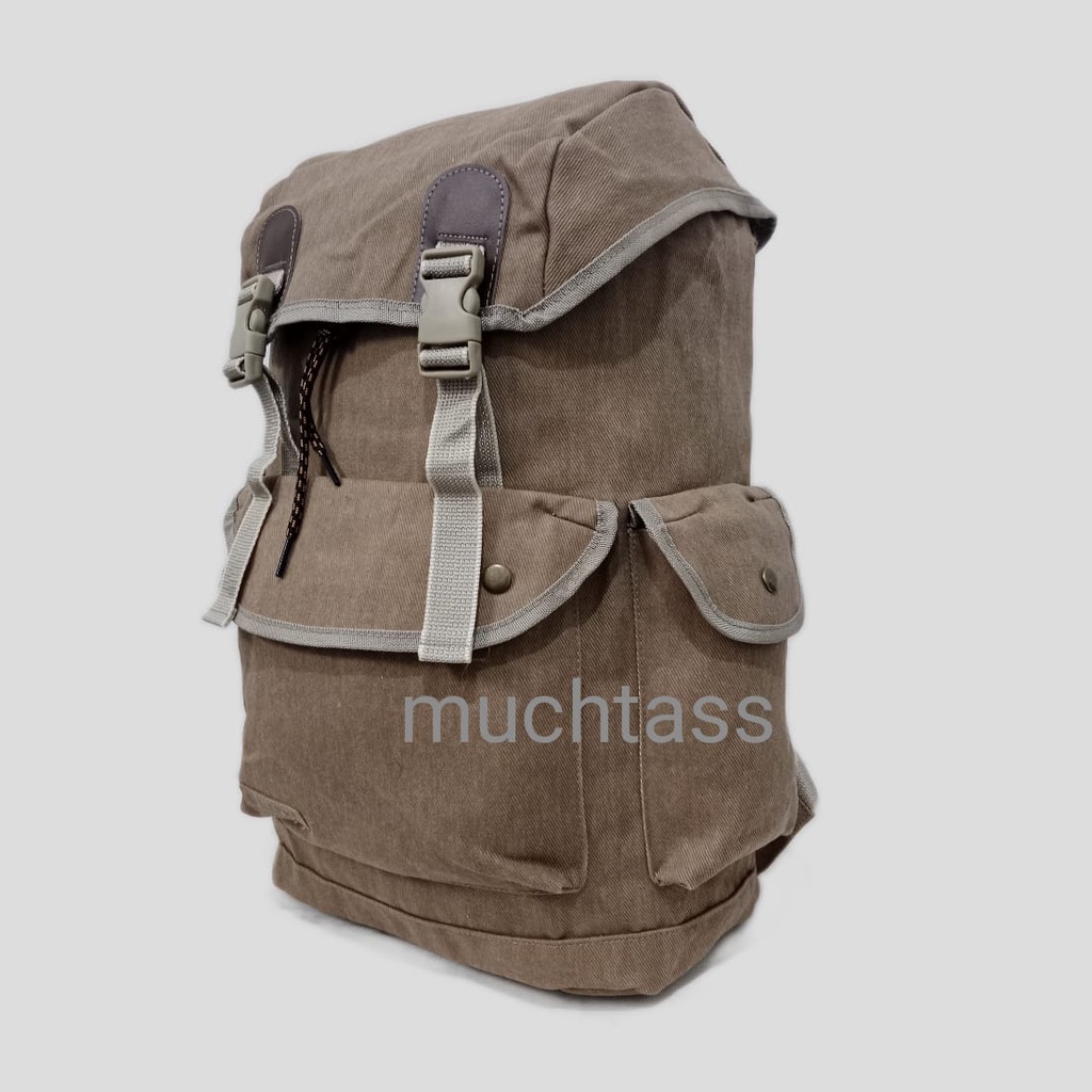 Tas Ransel Kanvas Tas Kanvas Ransel Tas Punggung Backpack Tas Ransel Pria Tas Kuliah