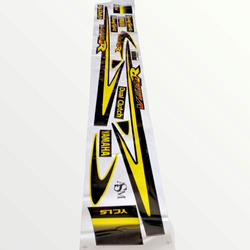 Striping sticker vega r VEGA R lama variasi ss two SS TWO malaysia hitam kuning print cutting