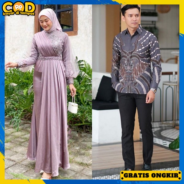 Saeimbit Keluarga Bahan Tebal Bju Satimbit Import Premium Kople Perempuan Laki-Laki Sarimbiy Moslem 