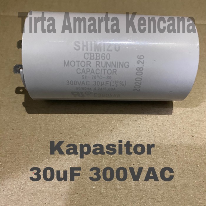 KAPASITOR POMPA AIR 30UF SHIMIZU / CAPASITOR 30UF SHIMIZU